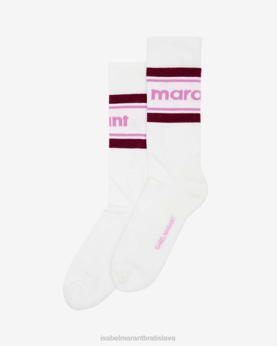 Isabel Marant unisex ponožky s logom dona V6XH1260 príslušenstvo Ružová