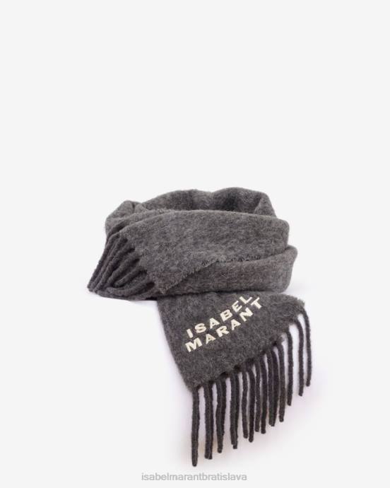 Isabel Marant unisex firny šál V6XH1137 príslušenstvo sivá