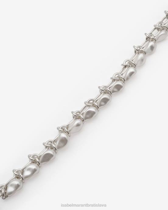 Isabel Marant muži dážď drop man náhrdelník V6XH1187 príslušenstvo biela/strieborná