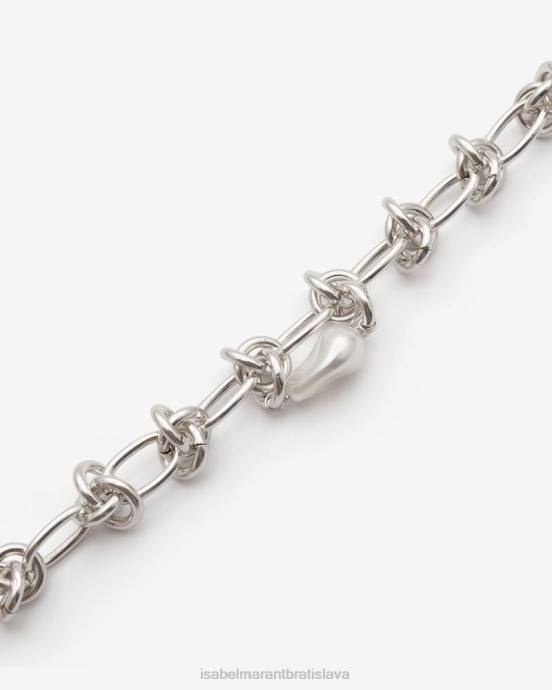 Isabel Marant muži mužský náramok z dažďovej kvapky V6XH1185 príslušenstvo biela/strieborná