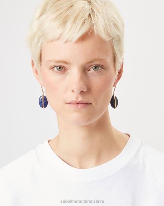 Isabel Marant unisex kamienkové náušnice V6XH1215 príslušenstvo námorníctvo