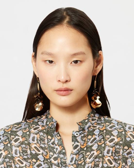 Isabel Marant unisex krásne vecičky náušnice V6XH1177 príslušenstvo čierna