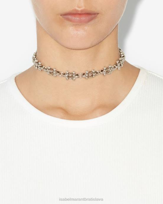 Isabel Marant unisex krásny choker V6XH1203 príslušenstvo striebro