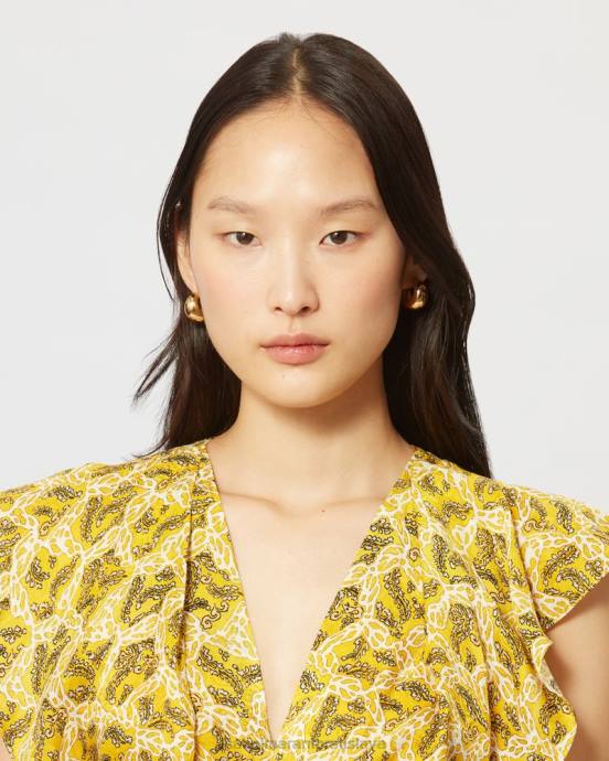 Isabel Marant unisex malé lesklé náušnice s mesiačikom V6XH1145 príslušenstvo dore