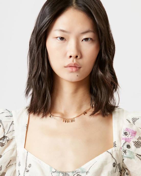 Isabel Marant unisex obojok kovový lesklý list V6XH1213 príslušenstvo dore