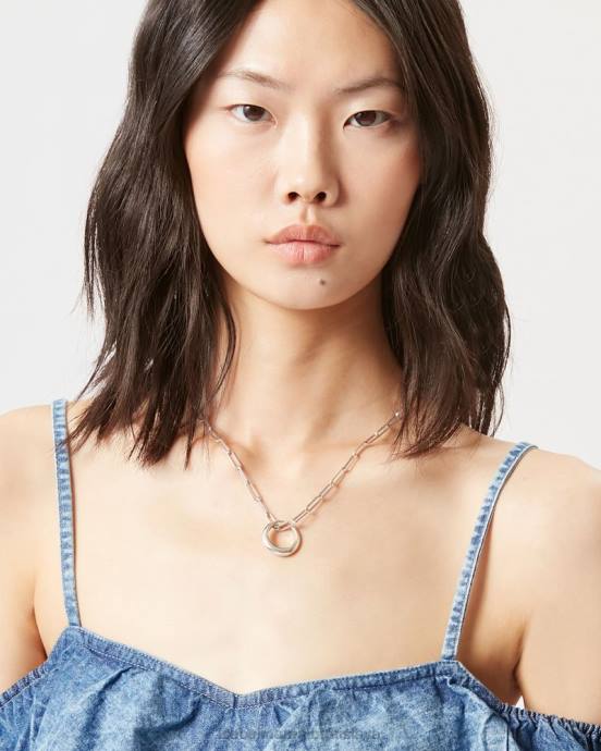 Isabel Marant unisex prstenový náhrdelník V6XH1192 príslušenstvo striebro