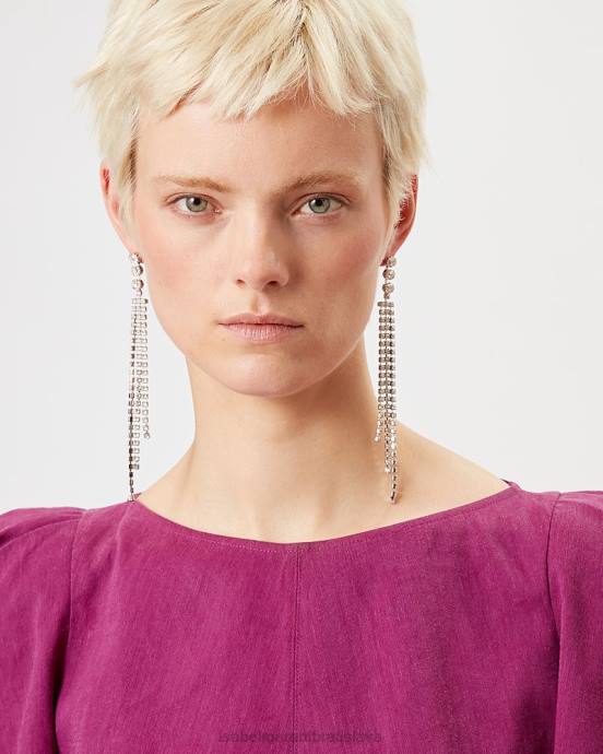 Isabel Marant unisex roztápajúce sa náušnice V6XH1227 príslušenstvo transparentné/strieborné