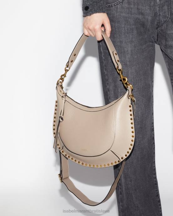 Isabel Marant unisex Kožená taška cez rameno naoko V6XH992 príslušenstvo taupe