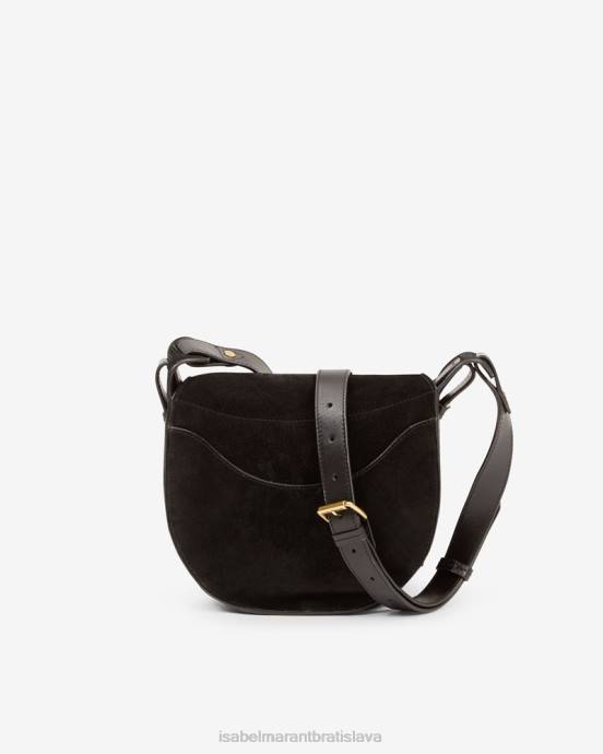 Isabel Marant unisex botsy malá kabelka zo semišovej kože V6XH1022 príslušenstvo čierna