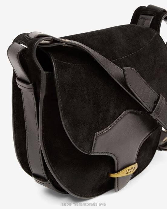 Isabel Marant unisex botsy malá kabelka zo semišovej kože V6XH1022 príslušenstvo čierna