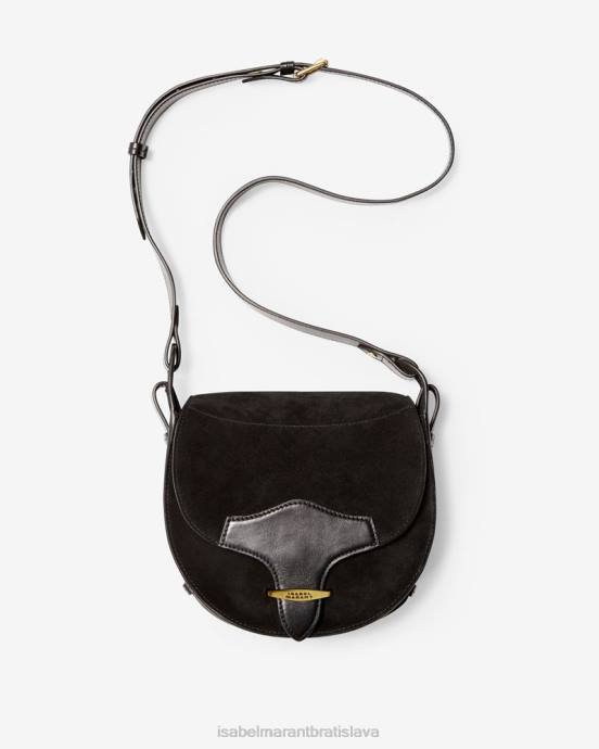 Isabel Marant unisex botsy malá kabelka zo semišovej kože V6XH1022 príslušenstvo čierna