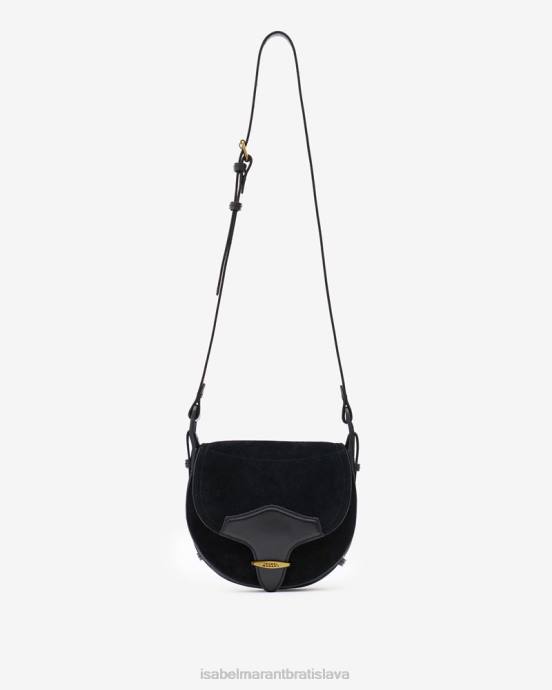 Isabel Marant unisex botsy malá kabelka zo semišovej kože V6XH1022 príslušenstvo čierna