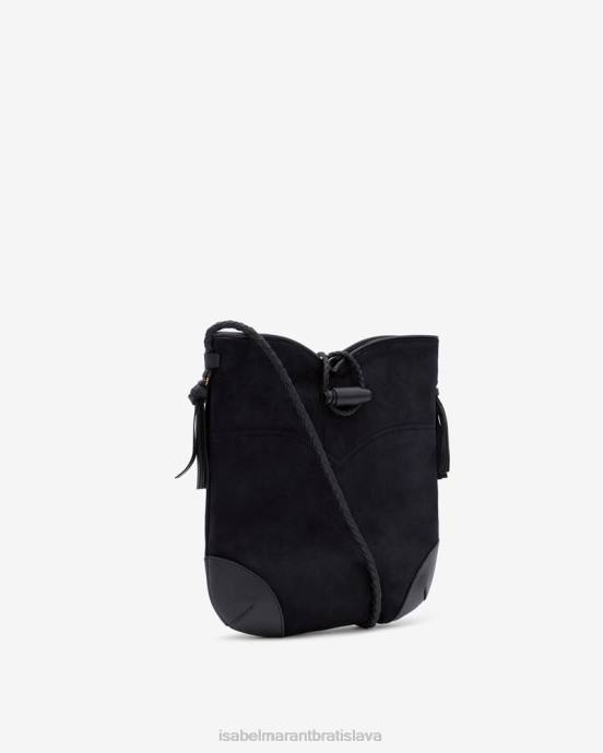 Isabel Marant unisex crossbody kabelka tyag V6XH1016 príslušenstvo čierna