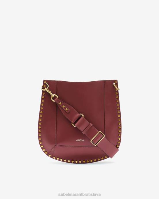 Isabel Marant unisex kožená taška cez rameno oskan V6XH995 príslušenstvo bordová