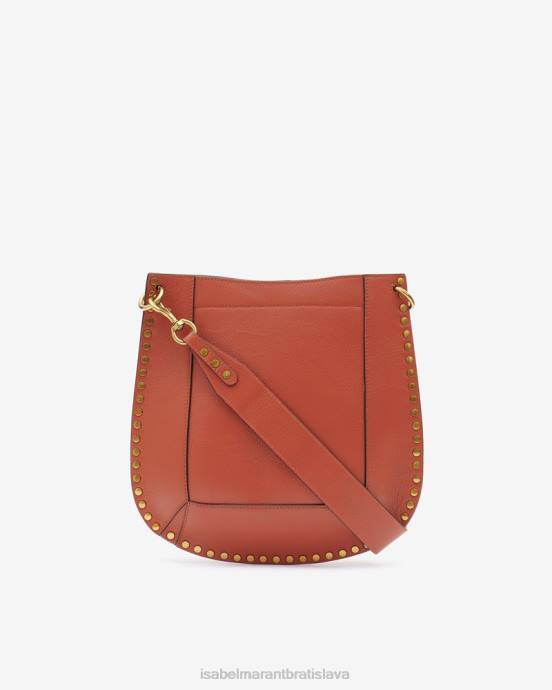Isabel Marant unisex kožená taška cez rameno oskan V6XH996 príslušenstvo terakota