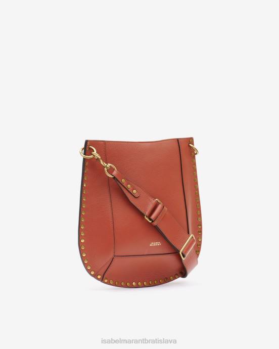 Isabel Marant unisex kožená taška cez rameno oskan V6XH996 príslušenstvo terakota