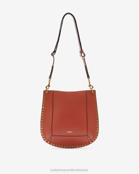 Isabel Marant unisex kožená taška cez rameno oskan V6XH996 príslušenstvo terakota