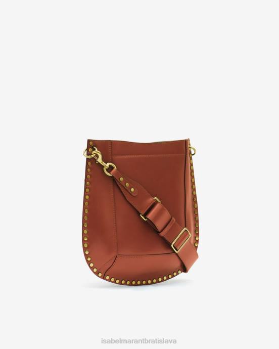 Isabel Marant unisex kožená taška cez rameno oskan V6XH997 príslušenstvo koňak