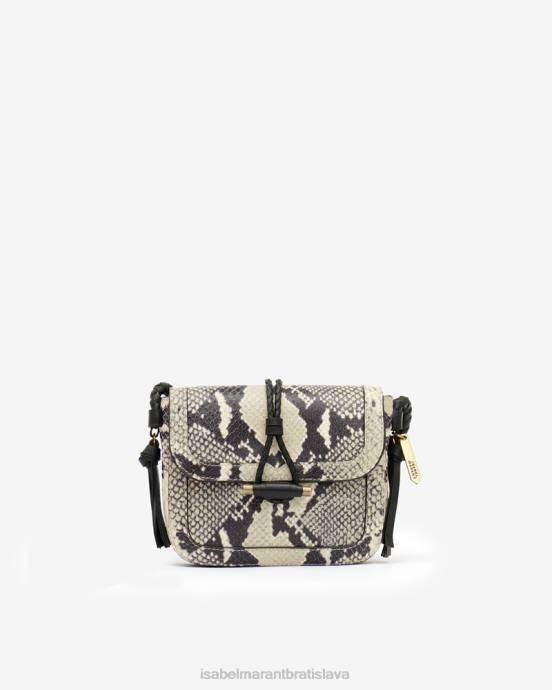 Isabel Marant unisex kožená taška na rameno vigo s chlopňou V6XH1005 príslušenstvo piesku