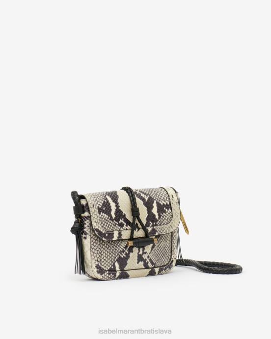 Isabel Marant unisex kožená taška na rameno vigo s chlopňou V6XH1005 príslušenstvo piesku