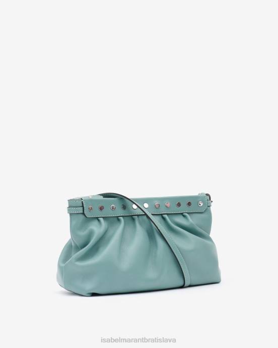 Isabel Marant unisex luz stredné kožené vrecko V6XH1014 príslušenstvo verdigris