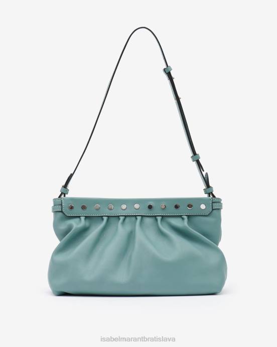Isabel Marant unisex luz stredné kožené vrecko V6XH1014 príslušenstvo verdigris