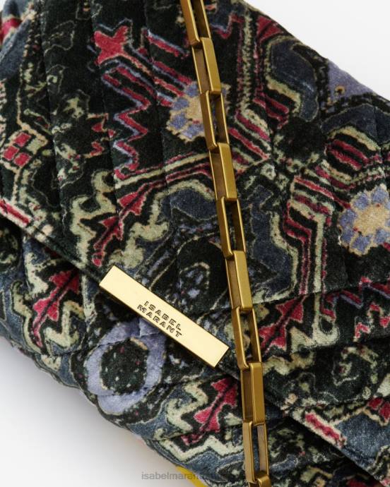 Isabel Marant unisex merine prešívaná kožená taška V6XH1013 príslušenstvo čierna