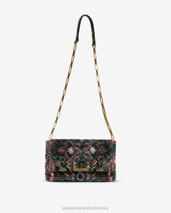 Isabel Marant unisex merine prešívaná kožená taška V6XH1013 príslušenstvo čierna
