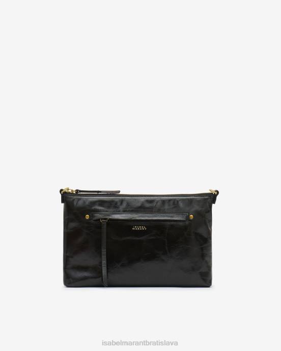Isabel Marant unisex nessah crossbody taška na zips V6XH1000 príslušenstvo čierna