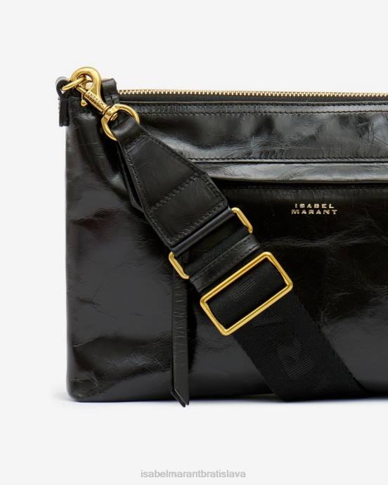Isabel Marant unisex nessah crossbody taška na zips V6XH1000 príslušenstvo čierna