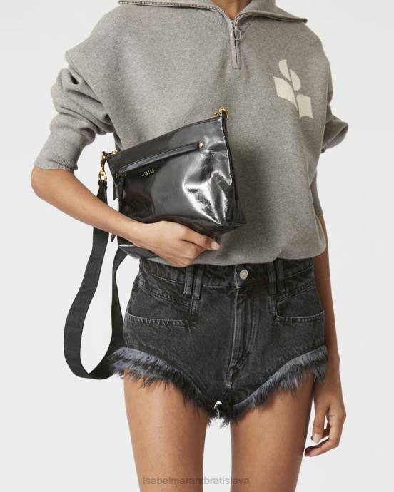 Isabel Marant unisex nessah crossbody taška na zips V6XH1000 príslušenstvo čierna