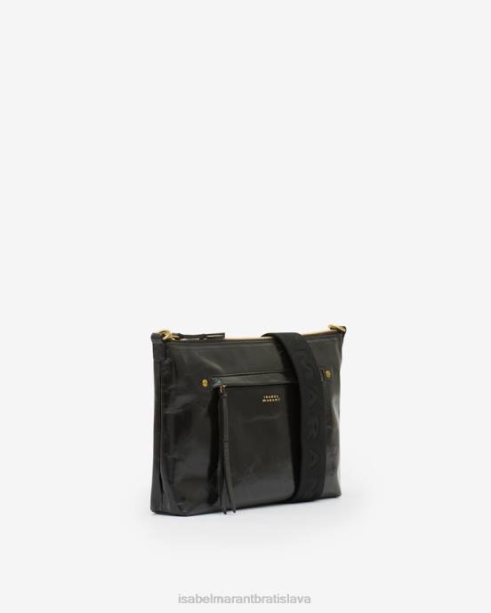 Isabel Marant unisex nessah crossbody taška na zips V6XH1000 príslušenstvo čierna