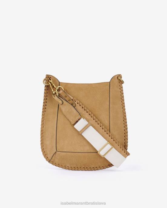 Isabel Marant unisex semišová kožená taška cez rameno oskan V6XH999 príslušenstvo ťava