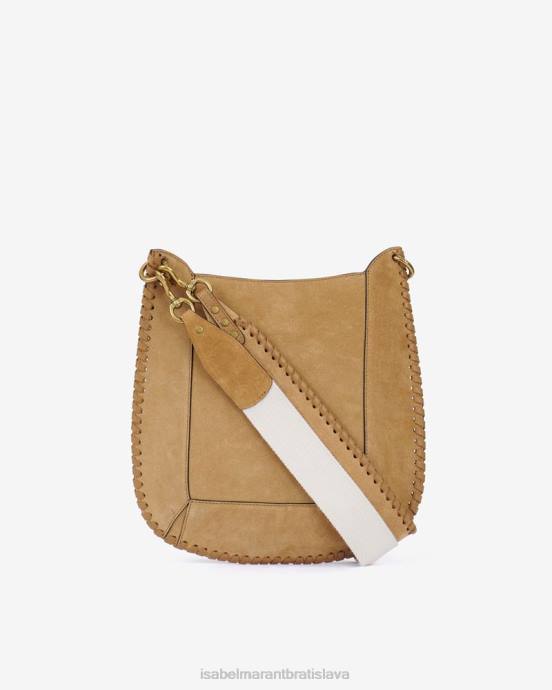 Isabel Marant unisex semišová kožená taška cez rameno oskan V6XH999 príslušenstvo ťava