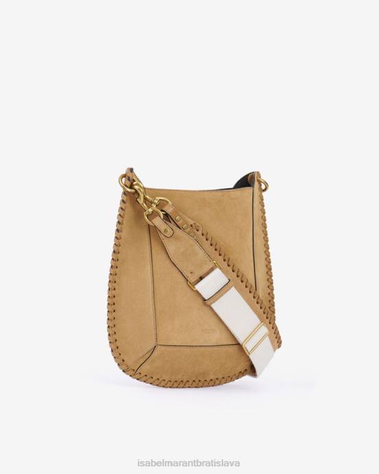 Isabel Marant unisex semišová kožená taška cez rameno oskan V6XH999 príslušenstvo ťava