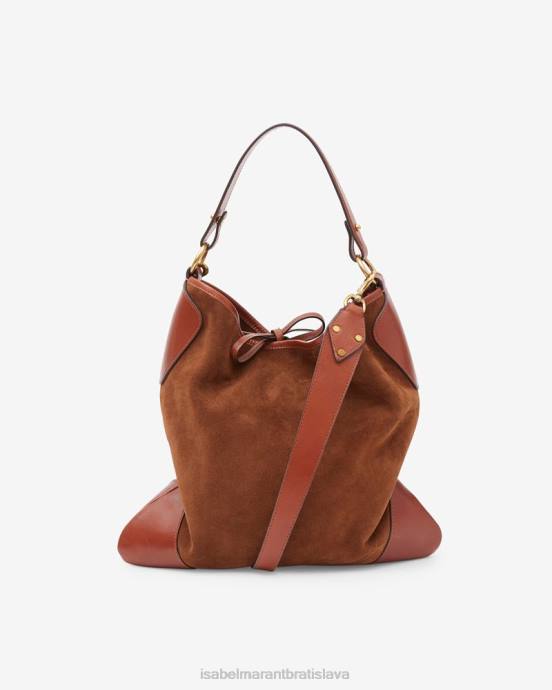Isabel Marant unisex semišová taška cez rameno botsy day V6XH1029 príslušenstvo koňak