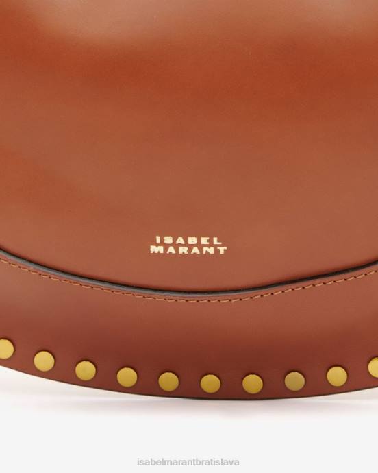 Isabel Marant unisex taška s cvočkami naoko hobo V6XH989 príslušenstvo koňak