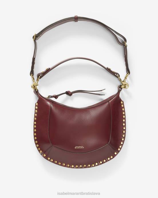 Isabel Marant unisex taška s cvočkami naoko hobo V6XH990 príslušenstvo bordová