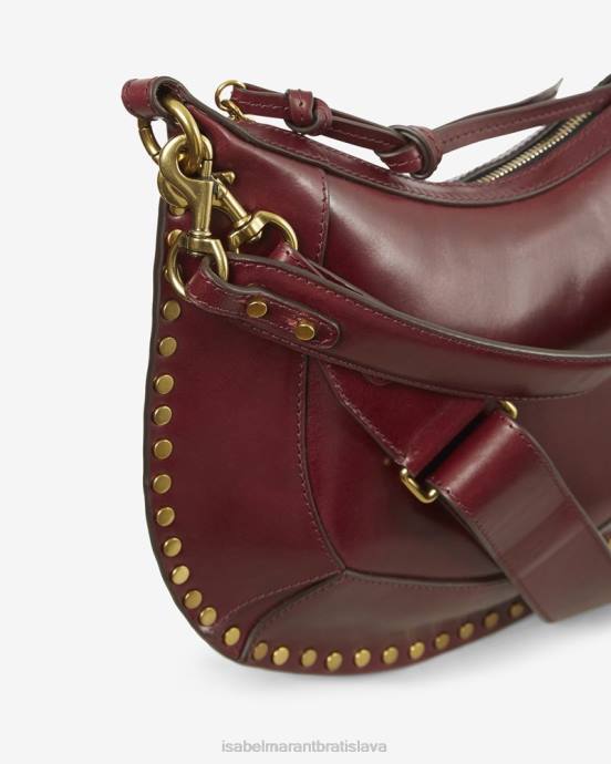 Isabel Marant unisex taška s cvočkami naoko hobo V6XH990 príslušenstvo bordová