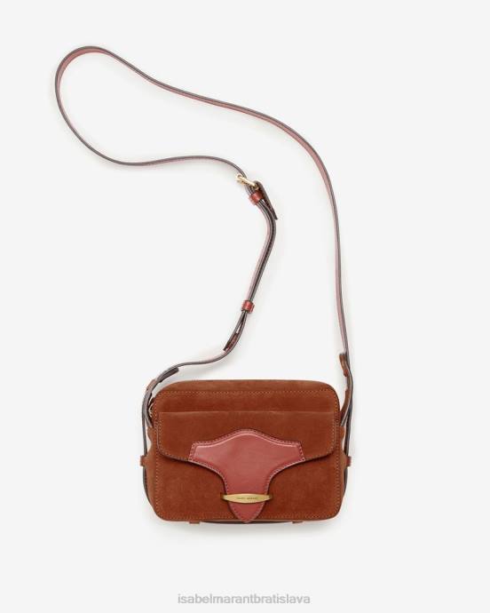 Isabel Marant unisex wasy semišová taška na fotoaparát V6XH1027 príslušenstvo koňak