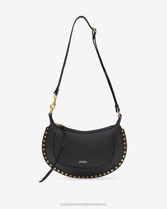 Isabel Marant unisex kožená taška cez rameno oskan moon V6XH917 príslušenstvo čierna