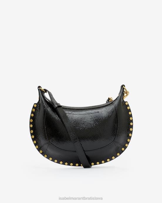 Isabel Marant unisex kožená taška cez rameno oskan moon V6XH921 príslušenstvo čierna