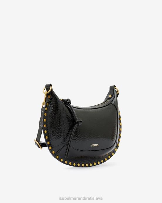Isabel Marant unisex kožená taška cez rameno oskan moon V6XH921 príslušenstvo čierna