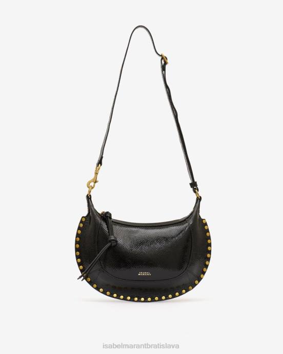 Isabel Marant unisex kožená taška cez rameno oskan moon V6XH921 príslušenstvo čierna