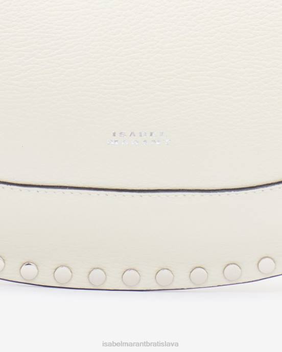Isabel Marant unisex kožená taška cez rameno oskan moon V6XH930 príslušenstvo krieda