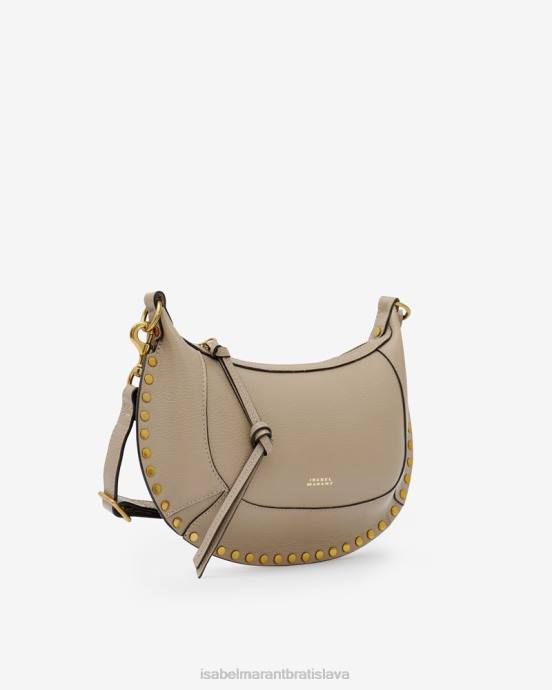 Isabel Marant unisex kožená taška cez rameno oskan moon V6XH931 príslušenstvo taupe