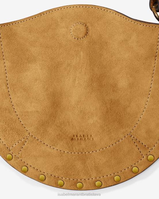 Isabel Marant unisex mini mesačná mäkká taška cez rameno V6XH914 príslušenstvo ťava