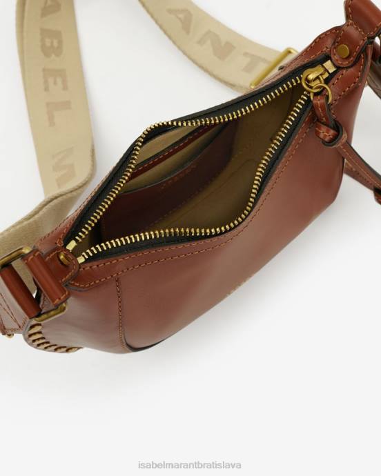 Isabel Marant unisex mini mesačná taška V6XH933 príslušenstvo koňak