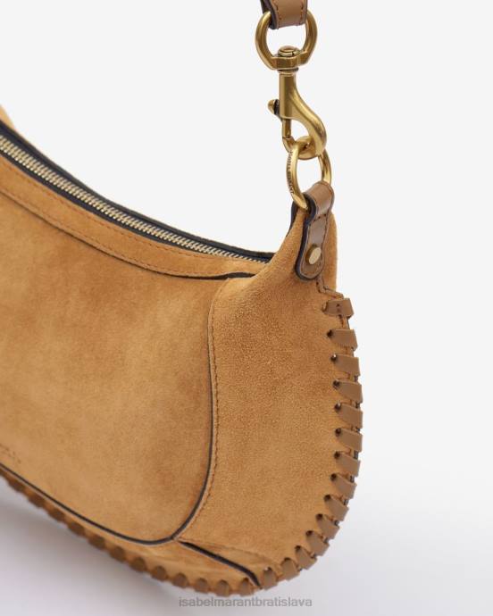 Isabel Marant unisex oskan moon mäkká semišová taška cez rameno V6XH939 príslušenstvo ťava
