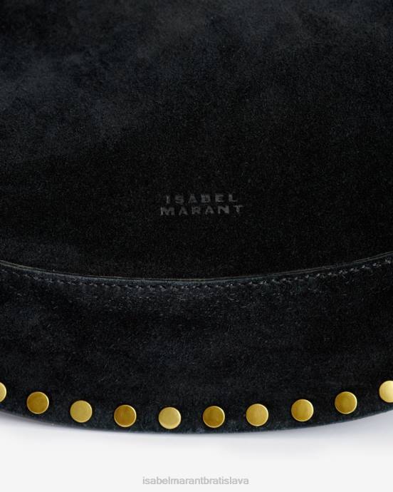 Isabel Marant unisex semišová taška cez rameno oskan moon V6XH918 príslušenstvo čierna